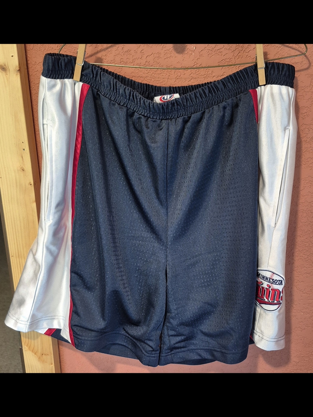 Minnesota Twins Navy Athletic Shorts with White Panels